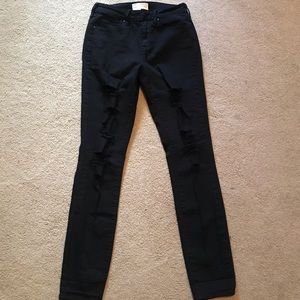 Black Ripped Skinny Jeans
